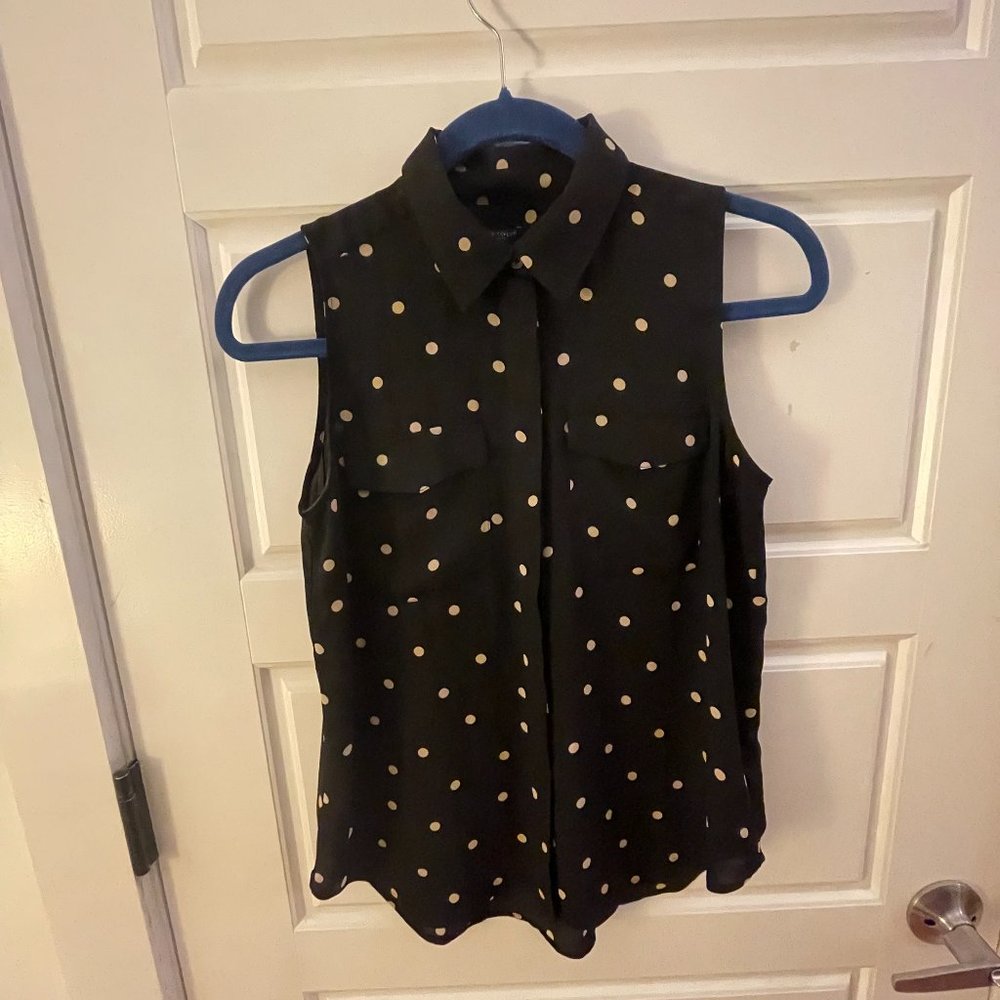 J. Crew Polka Dot Shirt for Work